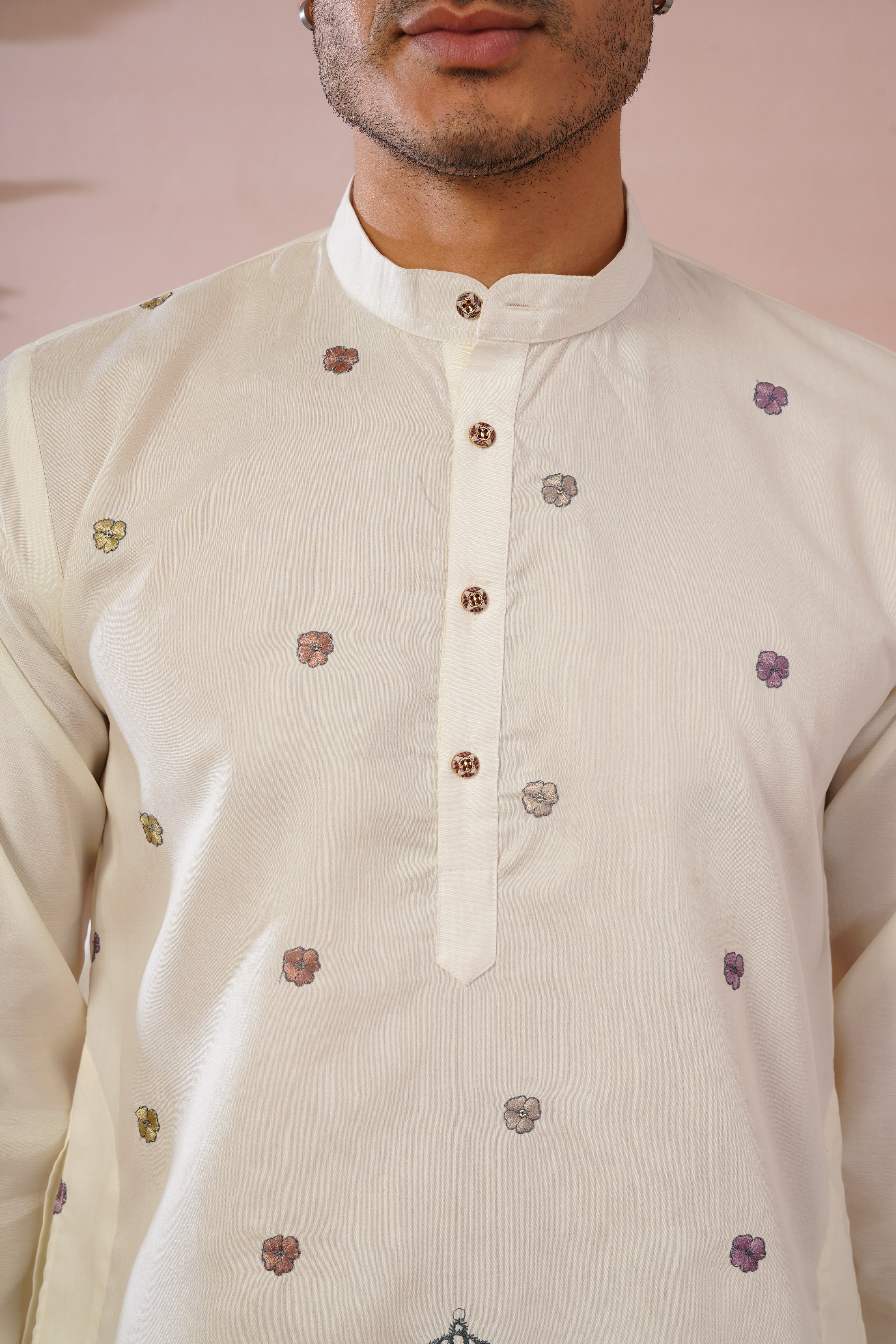 Royal Baraat Embroidered Kurta Set for Men