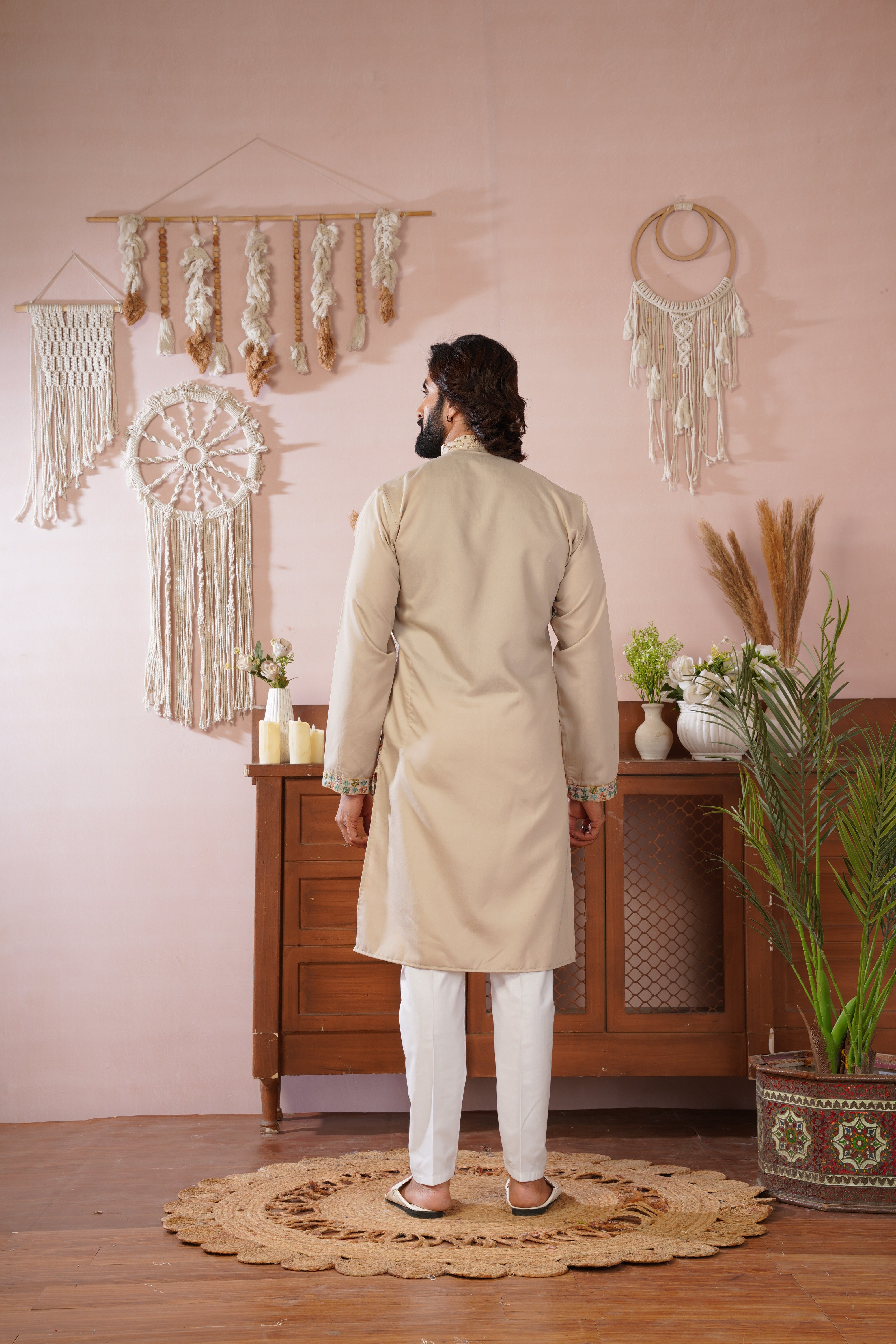 Gulshan Ivory Royale Sequin Embroidered work Kurta Set